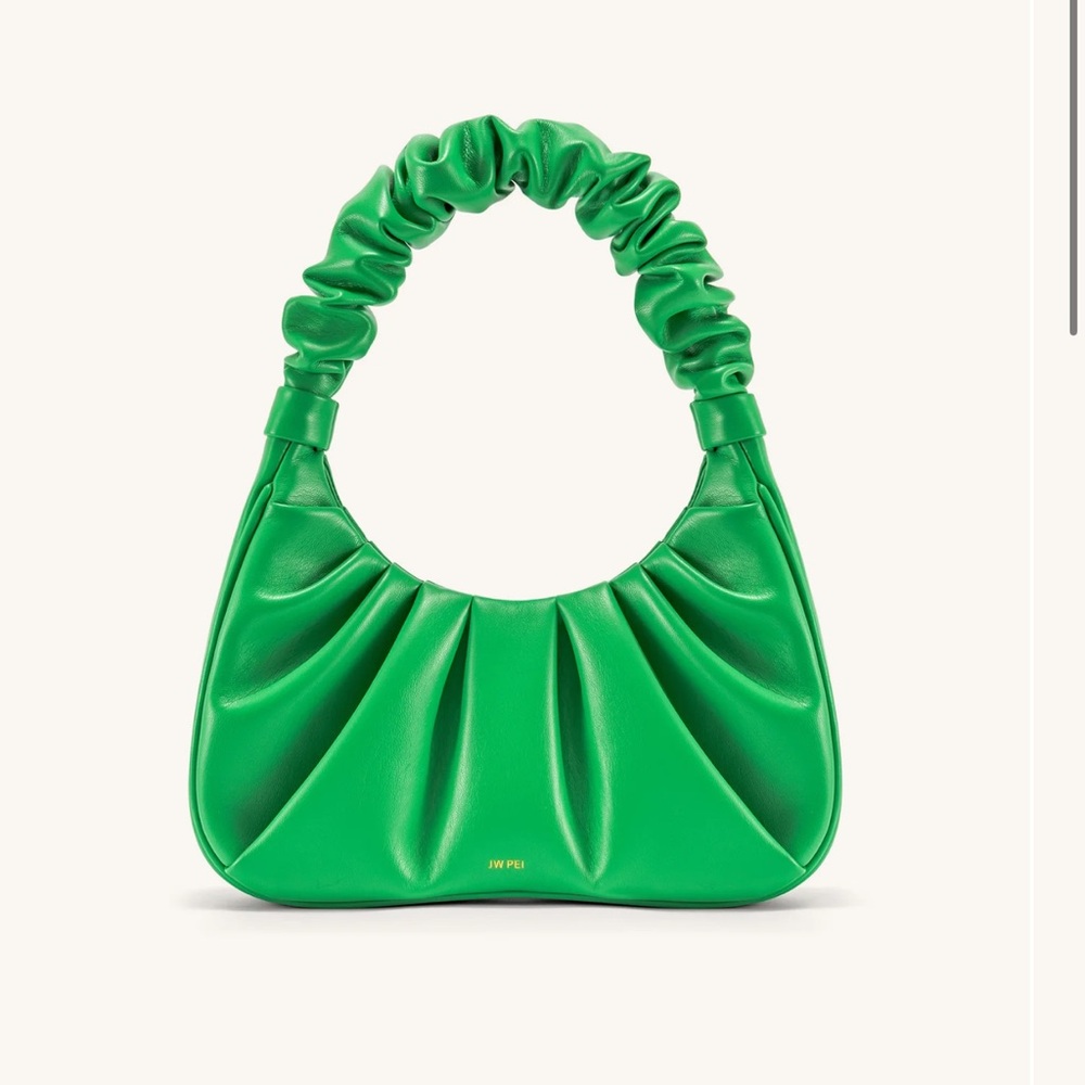 NEW JW Pei Gabbi Ruched Hobo Handbag in Grass Green